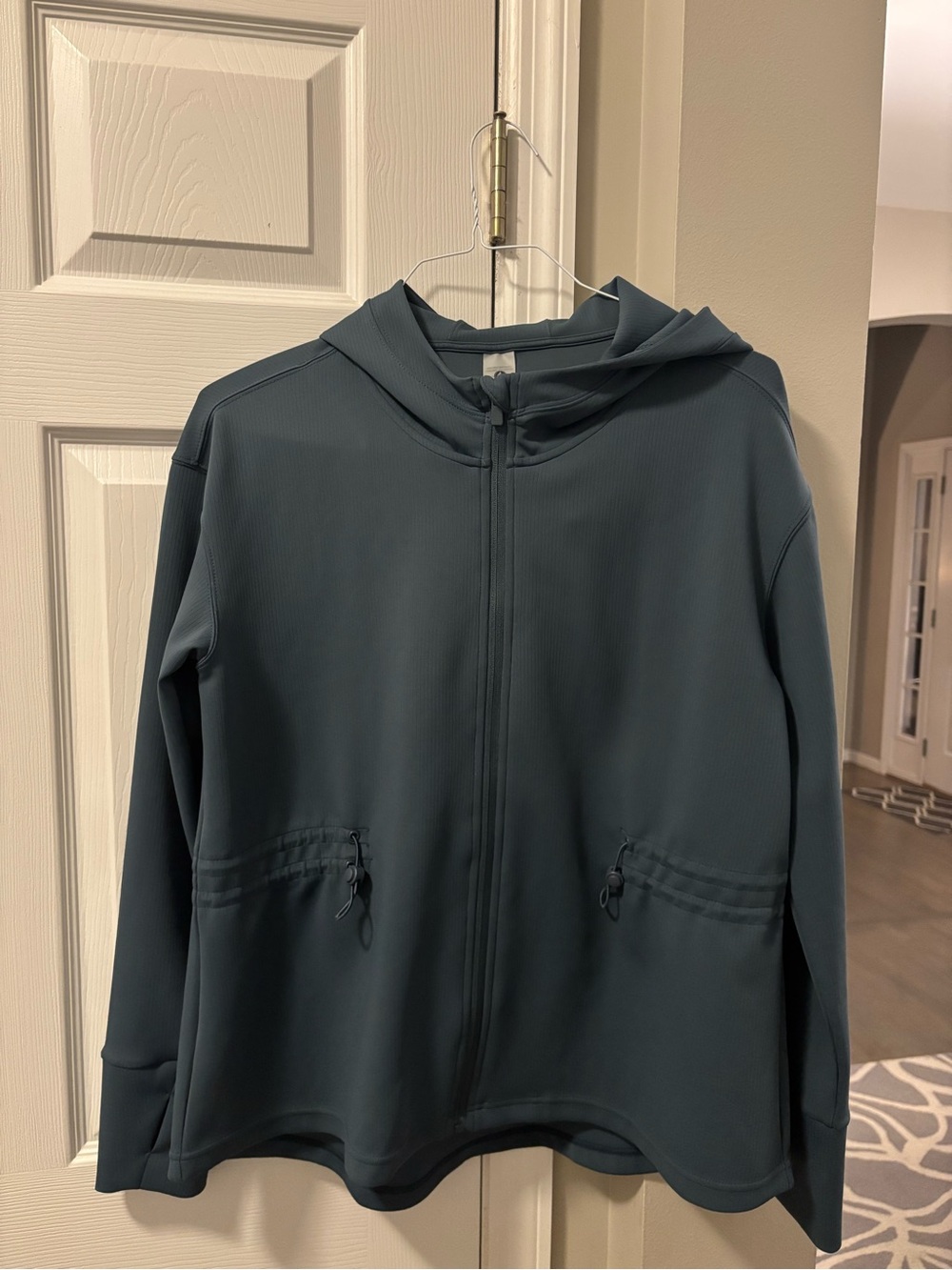 Mono B Slate Teal Hooded Zip Jacket
